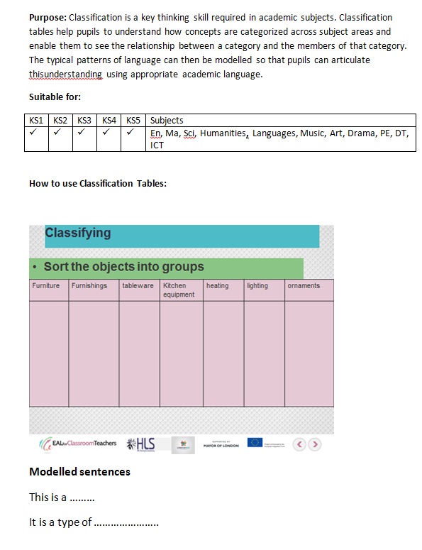 classification